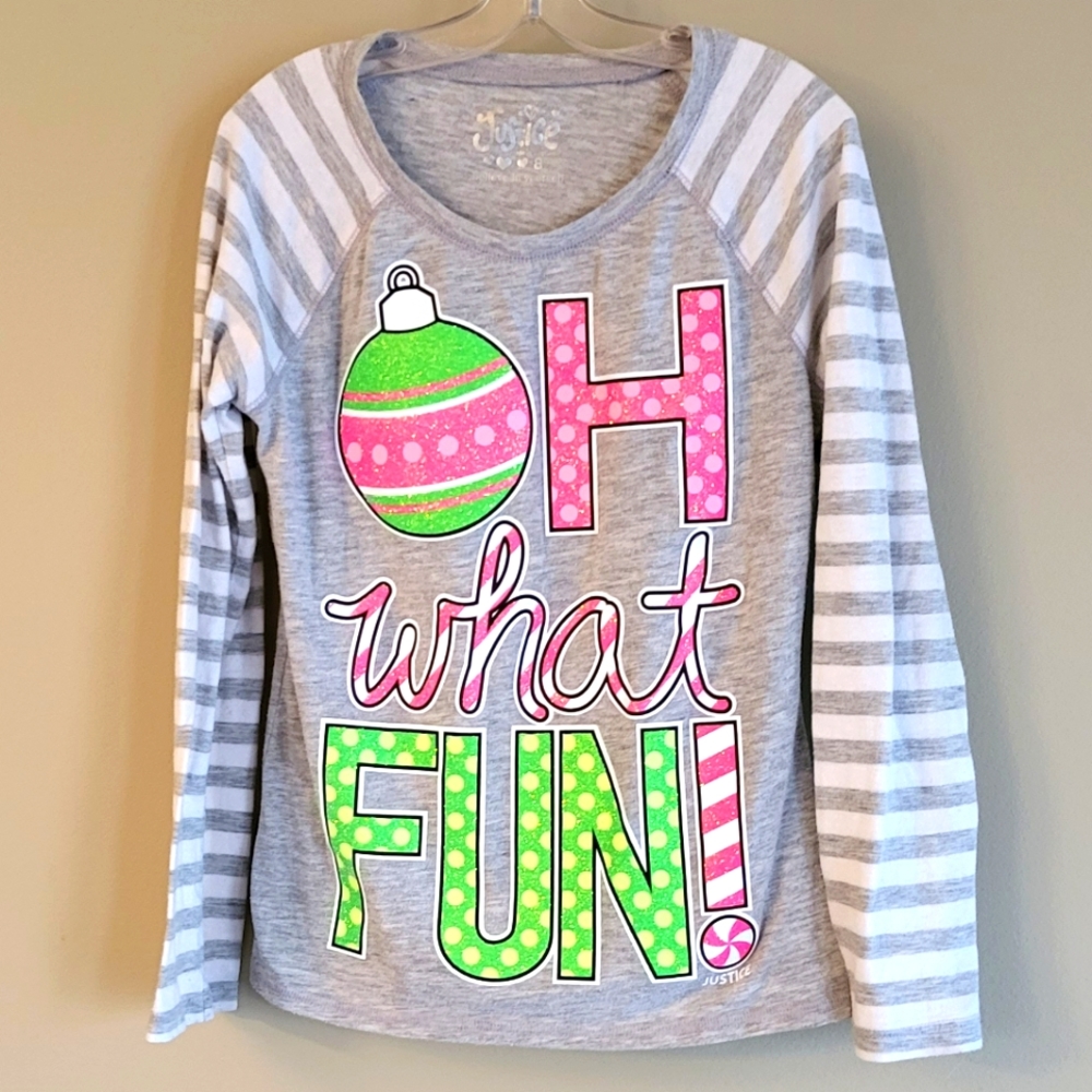 "OH what FUN!" holiday pajama top